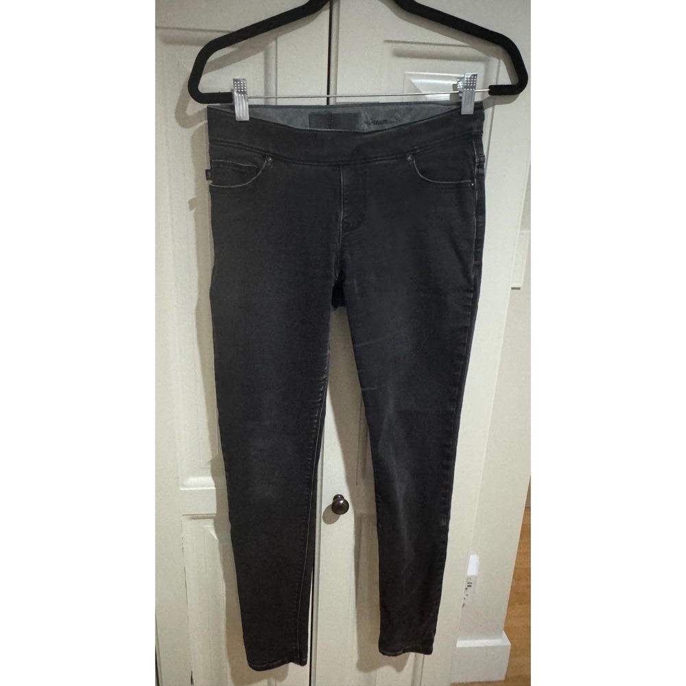 Lee The‎ Dream Jeans Pull On Stretch Denim Pants Black Comfortable Size 4 EUC